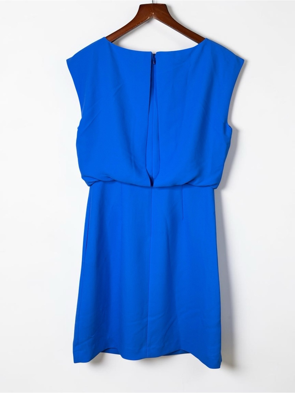 NWT Banana Republic Drape Back Mini Dress Cobalt Blue Size 0 - Picture 3 of 9